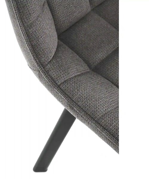Scaun K549, gri/negru, stofa clasica/metal, 46x61x84 cm