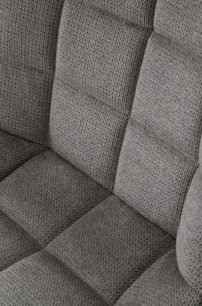 Scaun K549, gri/negru, stofa clasica/metal, 46x61x84 cm