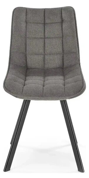 Scaun K549, gri/negru, stofa clasica/metal, 46x61x84 cm