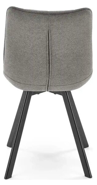 Scaun K549, gri/negru, stofa clasica/metal, 46x61x84 cm