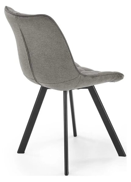 Scaun K549, gri/negru, stofa clasica/metal, 46x61x84 cm