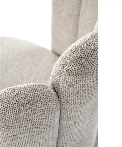 Scaun K552, bej/negru, stofa clasica/metal, 53x53x83 cm