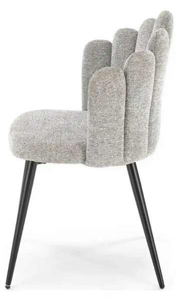 Scaun K552, gri/negru, stofa clasica/metal, 53x53x83 cm
