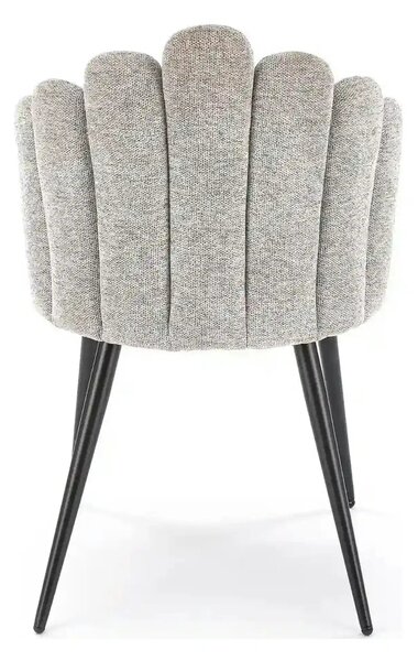 Scaun K552, gri/negru, stofa clasica/metal, 53x53x83 cm