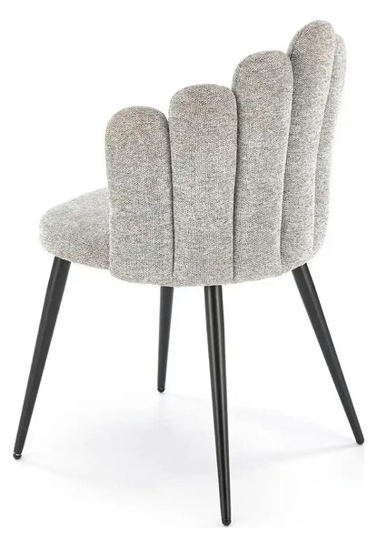 Scaun K552, gri/negru, stofa clasica/metal, 53x53x83 cm