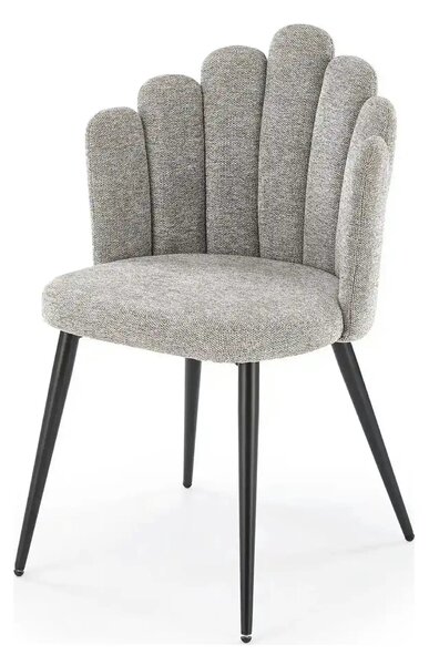 Scaun K552, gri/negru, stofa clasica/metal, 53x53x83 cm