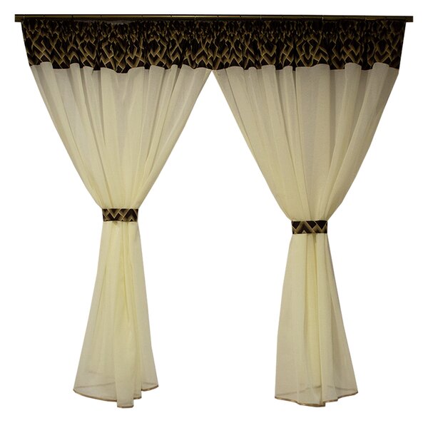 Perdea Velaria in haily ivoire, 360x150 cm
