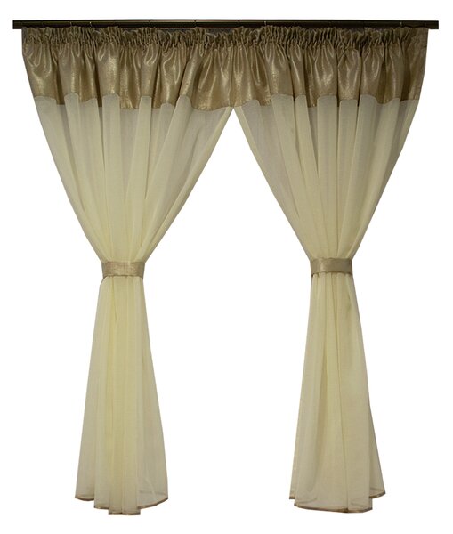 Perdea Velaria in haily ivoire, 360x155 cm