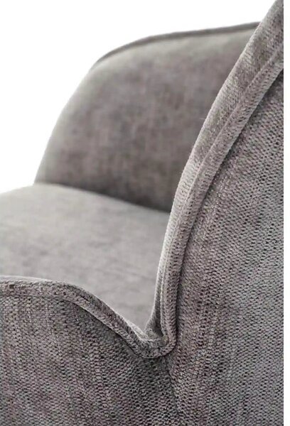 Scaun rotativ K553, gri/negru, stofa clasica/metal, 60x66x96 cm