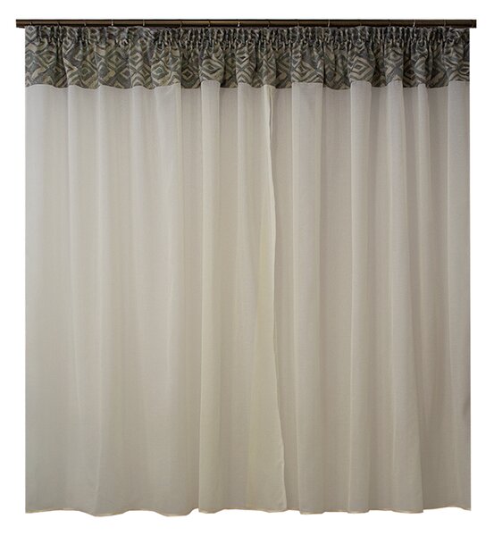 Perdea Velaria ivory cu tafta, 290x160 cm