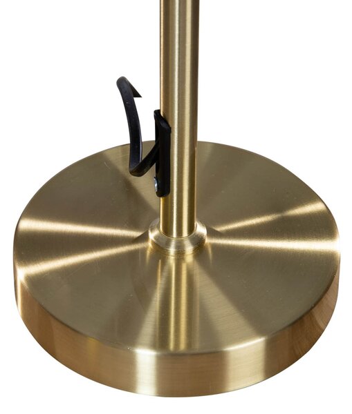 Lampă de masă aurie cu abajur oval din catifea verde 35cm - Parte