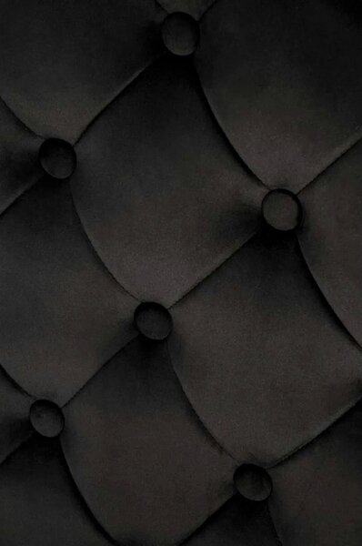 Scaun K556, negru/auriu, stofa catifelata/metal, 48x52x96 cm