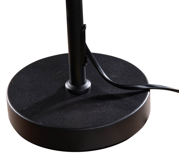 Lampă de masă neagră cu abajur din catifea verde 35cm - Parte