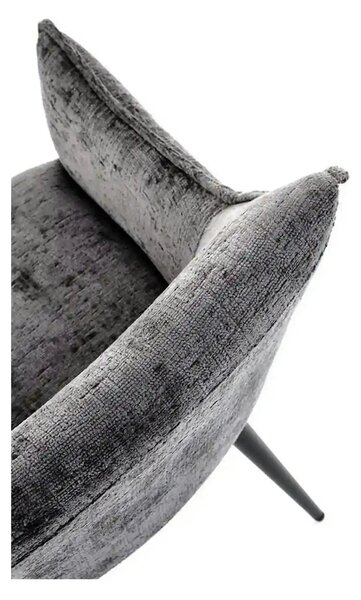 Scaun K559, gri/negru, stofa clasica/metal, 60x59x85 cm