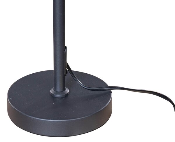 Lampă de masă neagră cu abajur din velur cu design de crocodil 35cm - Parte