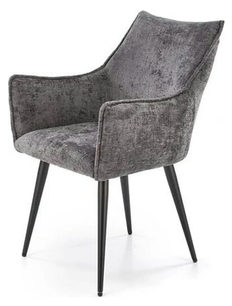 Scaun K559, gri/negru, stofa clasica/metal, 60x59x85 cm