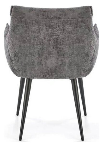 Scaun K559, gri/negru, stofa clasica/metal, 60x59x85 cm
