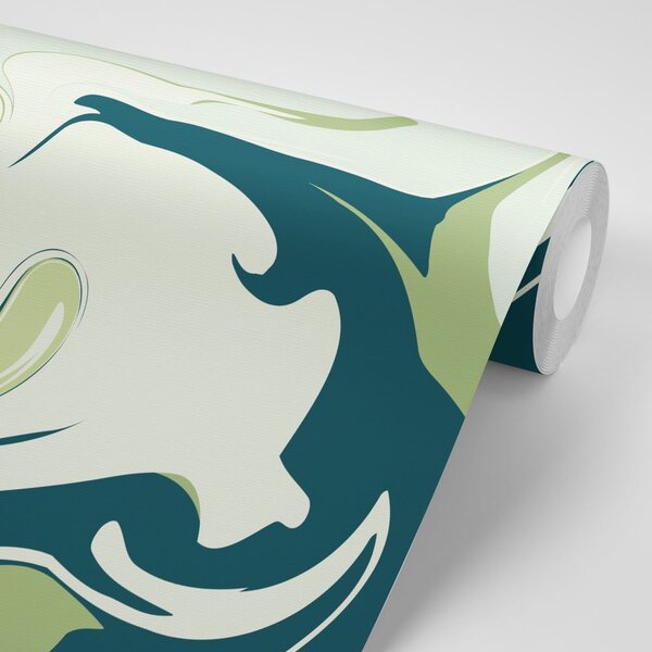 Tapet model verde abstract