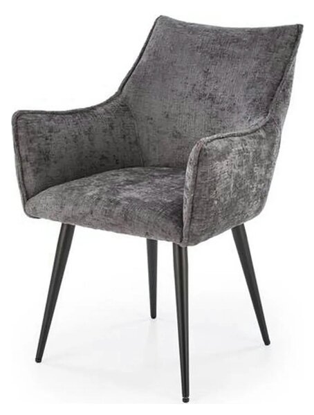 Scaun K559, gri/negru, stofa clasica/metal, 60x59x85 cm