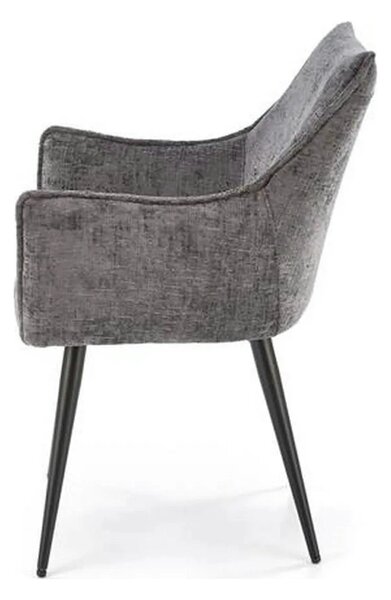 Scaun K559, gri/negru, stofa clasica/metal, 60x59x85 cm