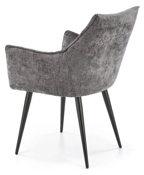 Scaun K559, gri/negru, stofa clasica/metal, 60x59x85 cm