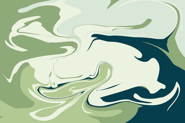 Tapet model verde abstract