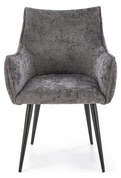 Scaun K559, gri/negru, stofa clasica/metal, 60x59x85 cm