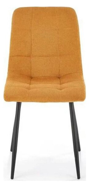 Scaun K560, galben/negru, stofa clasica/metal, 45x53x88 cm