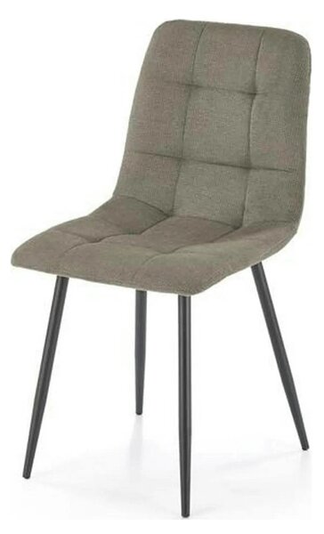 Scaun K560, verde/negru, stofa clasica/metal, 45x53x88 cm