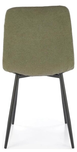 Scaun K560, verde/negru, stofa clasica/metal, 45x53x88 cm