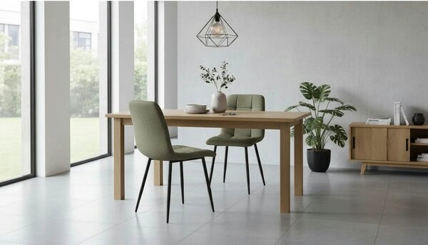 Scaun K560, verde/negru, stofa clasica/metal, 45x53x88 cm
