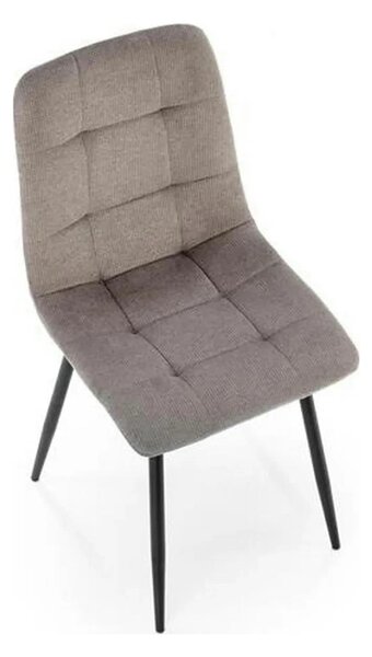 Scaun K560, gri/negru, stofa clasica/metal, 45x53x88 cm