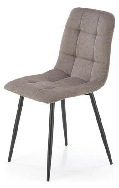 Scaun K560, gri/negru, stofa clasica/metal, 45x53x88 cm