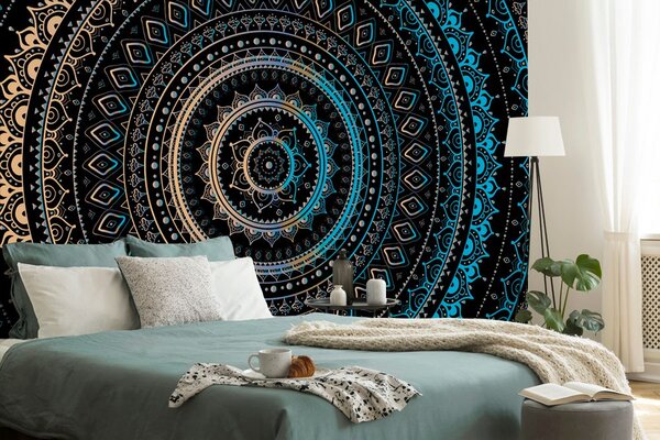 Tapet Mandala cu model de soare