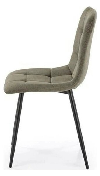 Scaun K560, verde/negru, stofa clasica/metal, 45x53x88 cm