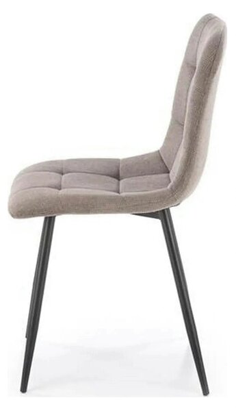 Scaun K560, gri/negru, stofa clasica/metal, 45x53x88 cm