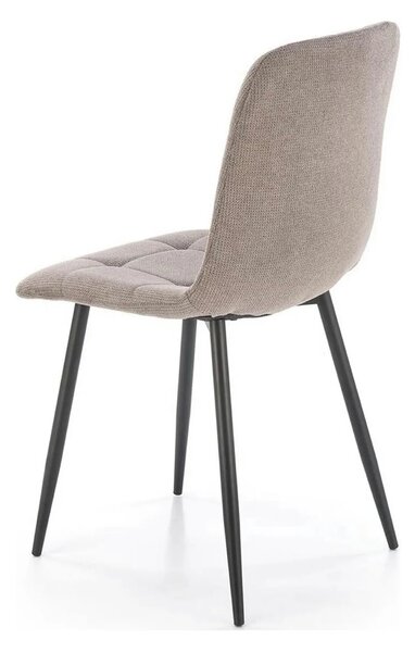 Scaun K560, gri/negru, stofa clasica/metal, 45x53x88 cm