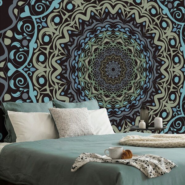 Tapet Mandala abstractă în stil vintage