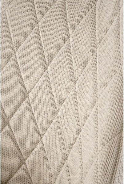 Scaun K561, bej/negru, stofa clasica/metal, 44x58x85 cm