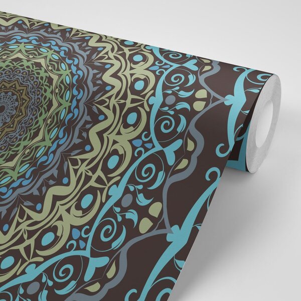 Tapet Mandala abstractă în stil vintage
