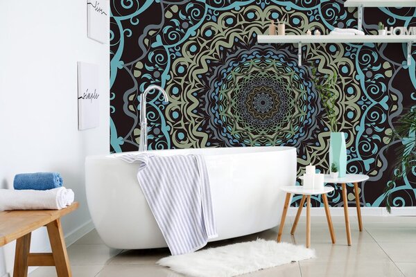 Tapet Mandala abstractă în stil vintage