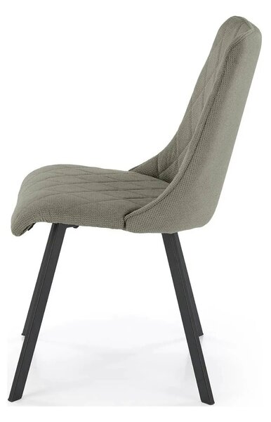 Scaun K561, verde/negru, stofa clasica/metal, 44x58x85 cm