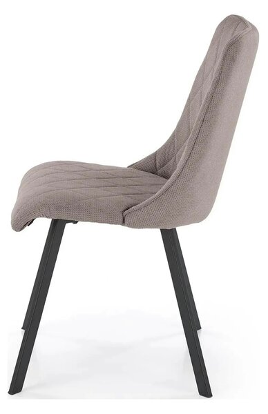 Scaun K561, gri/negru, stofa clasica/metal, 44x58x85 cm