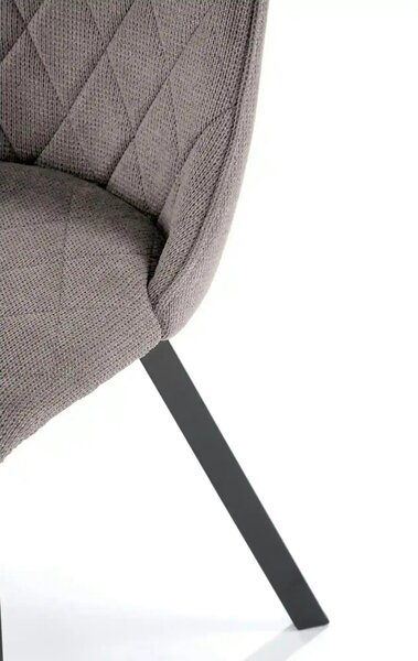 Scaun K561, gri/negru, stofa clasica/metal, 44x58x85 cm