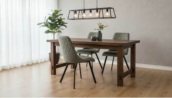 Scaun K561, verde/negru, stofa clasica/metal, 44x58x85 cm