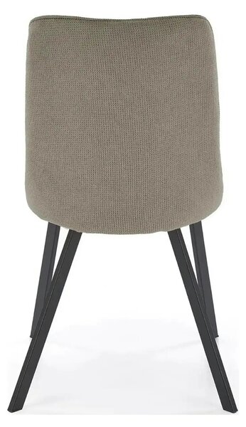 Scaun K561, verde/negru, stofa clasica/metal, 44x58x85 cm