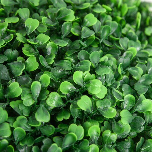 HOMCOM Set de 2 Bile Artificiale, Bile de Arbori Topiari din Buxus, Ø40cm, Verde | Aosom Romania