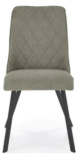 Scaun K561, verde/negru, stofa clasica/metal, 44x58x85 cm