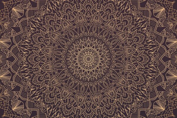 Tapet Mandala decorativă detaliată