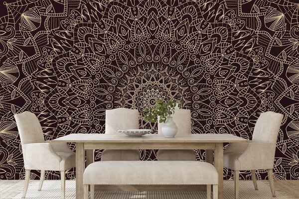 Tapet Mandala decorativă detaliată